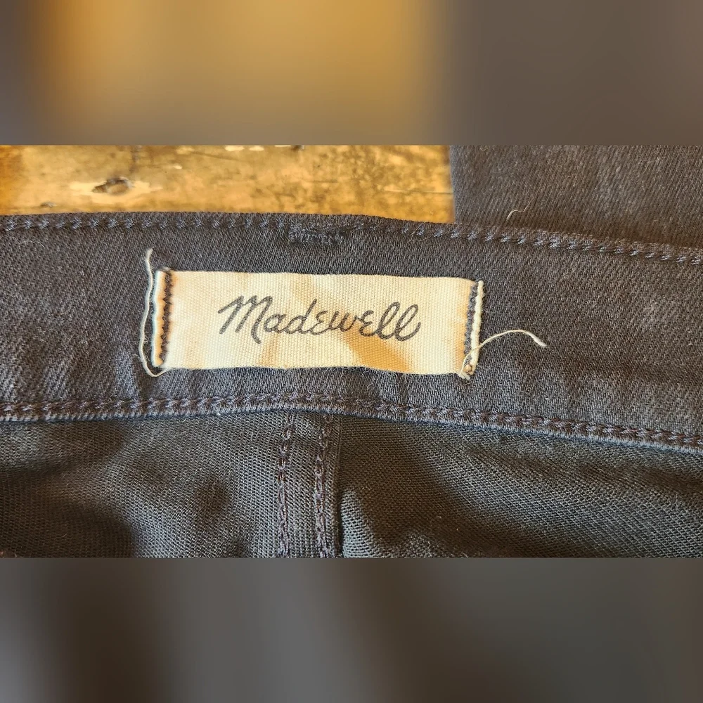Madewell 9" High-Rise Skinny Jeans Black Size 25 - Picture 9 of 10